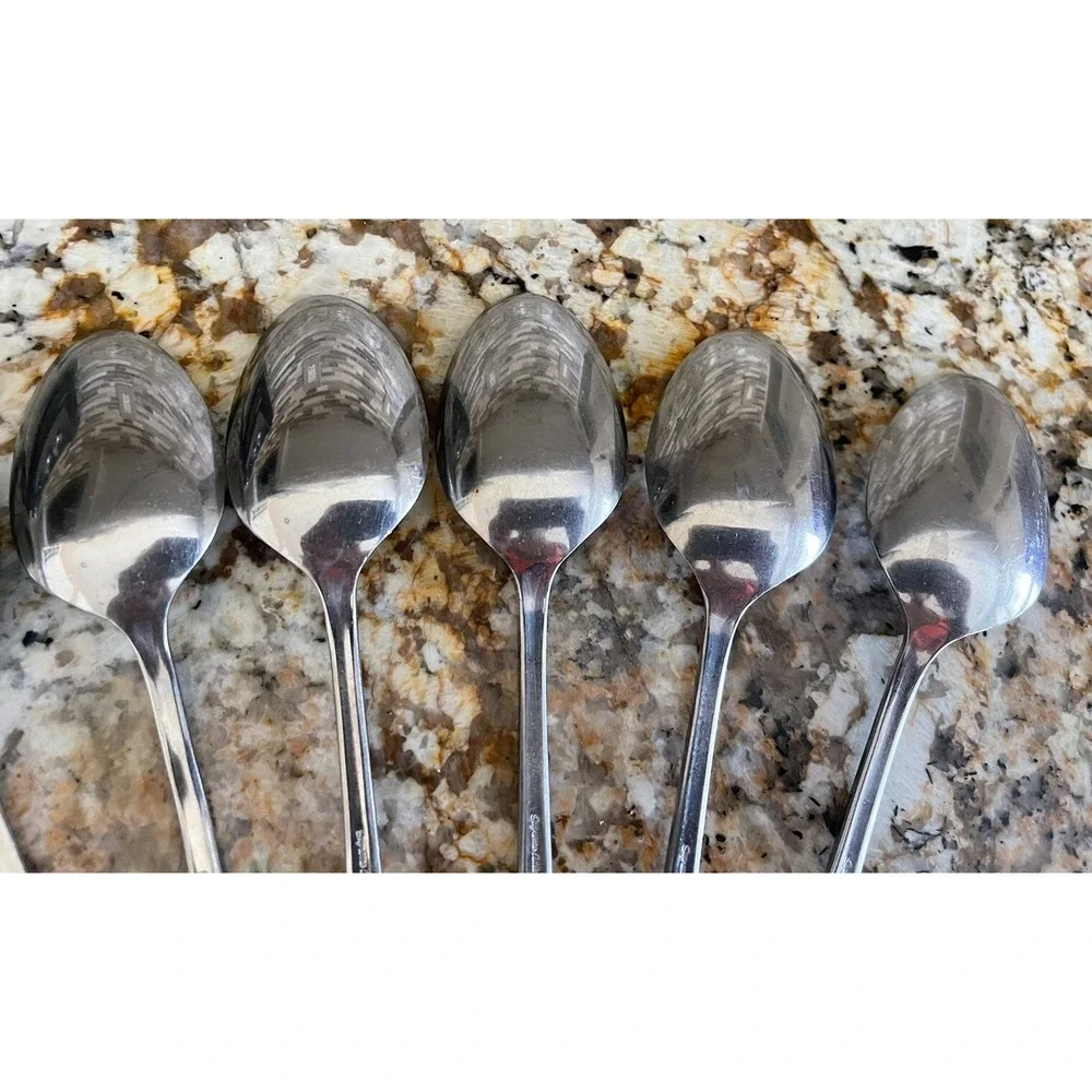 Lot of 9 Supreme Cutlery By Towel Serving Spoon  Stainless Japan